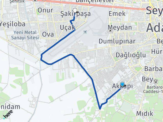 Akkapı Şakirpaşa Arası Kaç Km - Yol Tarifi