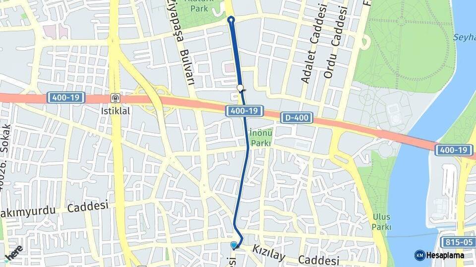 Adana Seyhan Arası Kaç Km - Yol Haritası