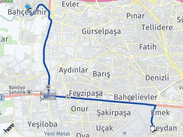 Bahçeşehir Adana Havalimanı Arası Kaç Km - Yol Tarifi