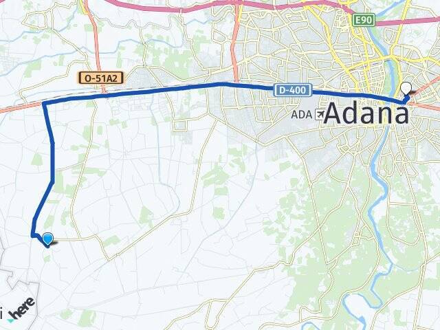 Büyükçıldırım Yüreğir Otogarı Arası Kaç Km - Yol Tarifi