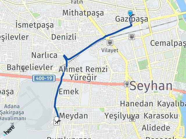 Gazipaşa Adana Havalimanı Arası Kaç Km - Yol Tarifi