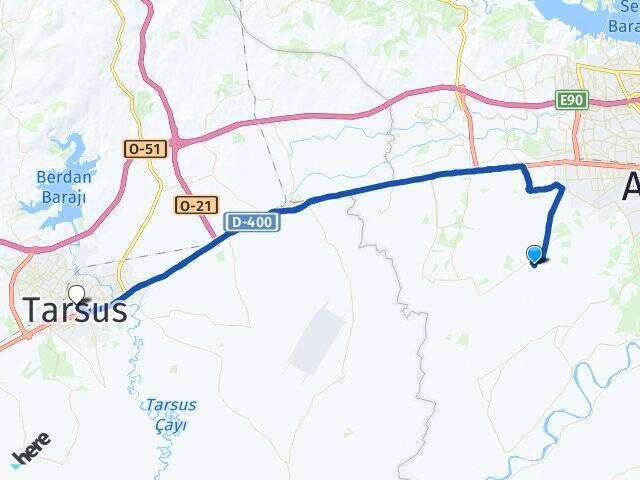 Gölbaşı Tarsus Arası Kaç Km - Yol Tarifi