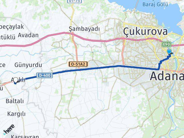 Ziyapaşa Çağ Üniversitesi Arası Kaç Km - Yol Tarifi
