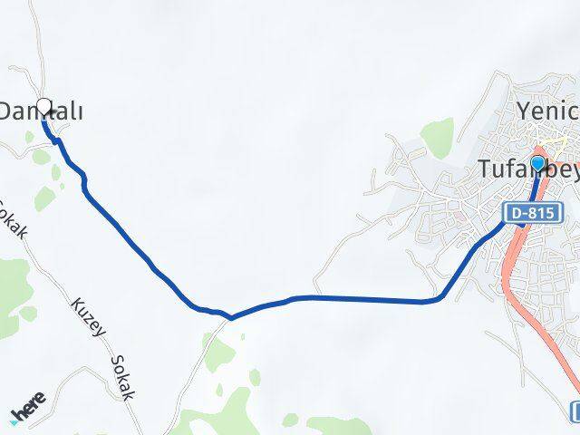 Adana Tufanbeyli Damlalı Tufanbeyli Arası Kaç Km - Yol Haritası