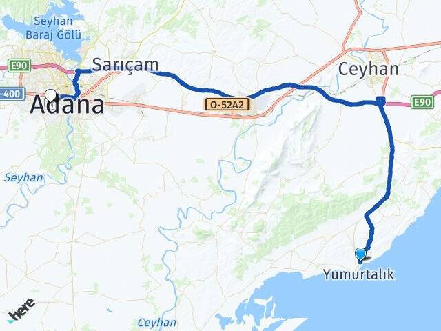 Akdeniz Adana Havalimanı Arası Kaç Km - Yol Tarifi