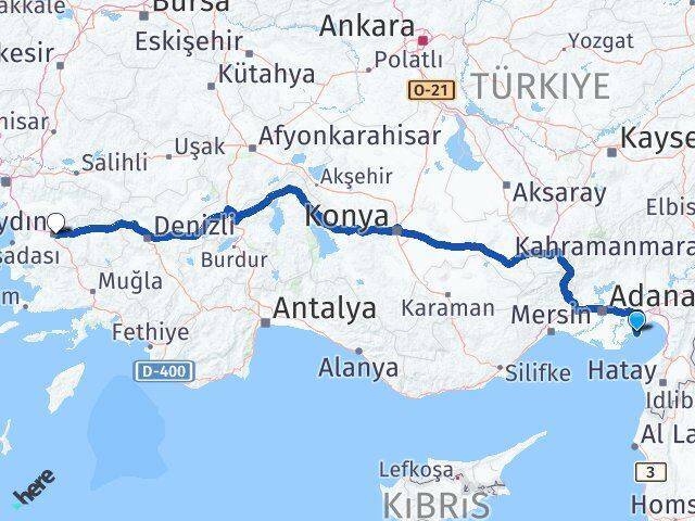 Yumurtalık Aydın Arası Kaç Km - Yol Tarifi