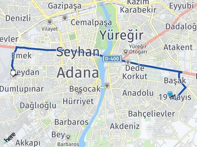 19 Mayıs Adana Havalimanı Arası Kaç Km - Yol Tarifi