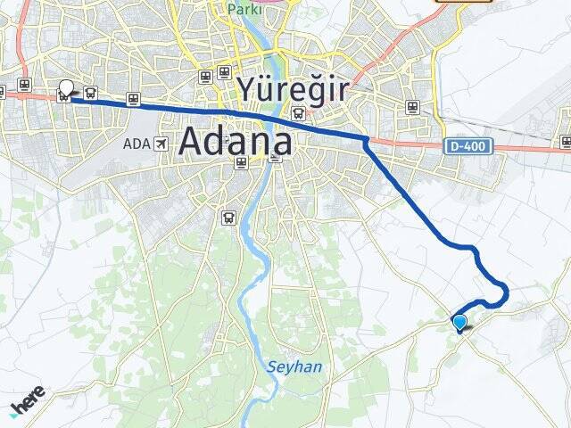Alihocalı Adana Otogarı Arası Kaç Km - Yol Tarifi