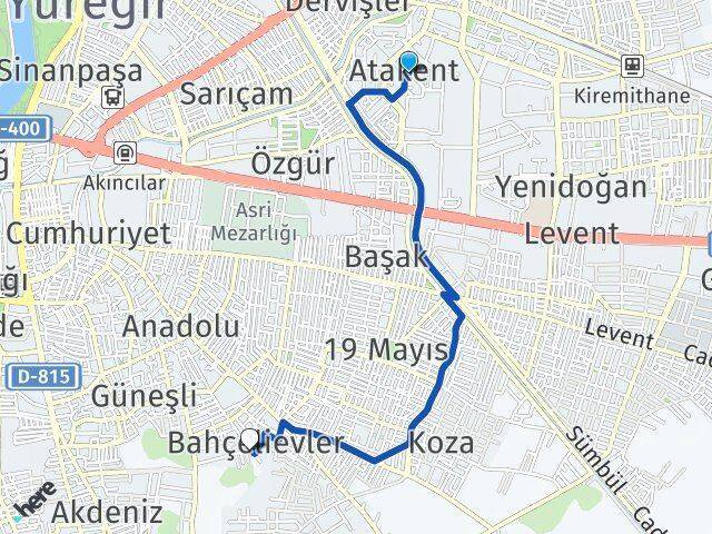Atakent Bahçelievler Arası Kaç Km - Yol Tarifi