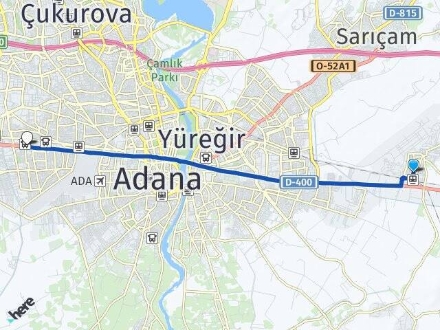 Atatürk Adana Otogarı Arası Kaç Km - Yol Tarifi