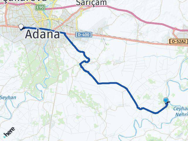 Büyükkapılı Seyhan Arası Kaç Km - Yol Tarifi