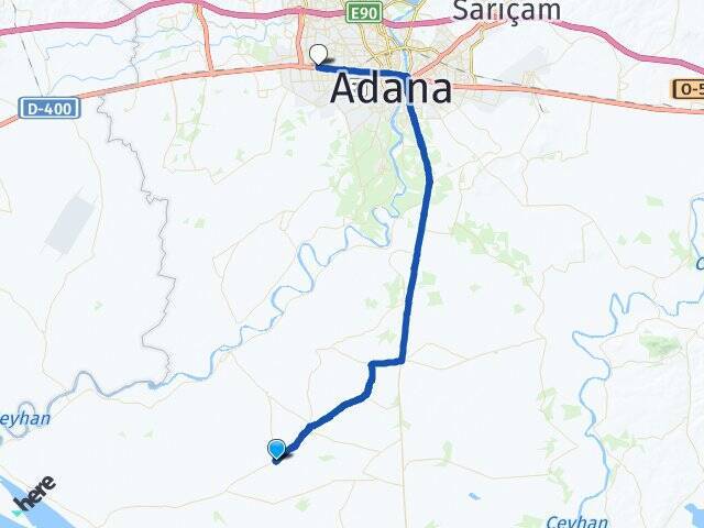Cırık Adana Otogarı Arası Kaç Km - Yol Tarifi