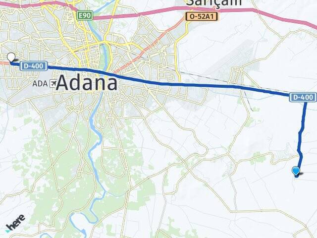 Dedepınarı Adana Otogarı Arası Kaç Km - Yol Tarifi