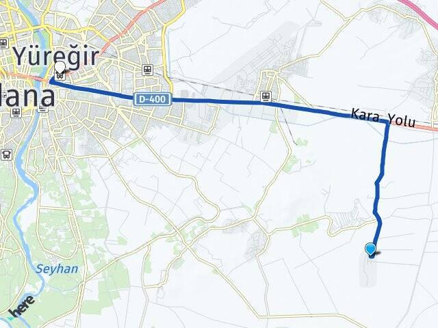 Dedepınarı Yüreğir Otogarı Arası Kaç Km - Yol Tarifi