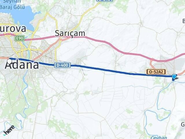 Eski Misis Adana Havalimanı Arası Kaç Km - Yol Tarifi