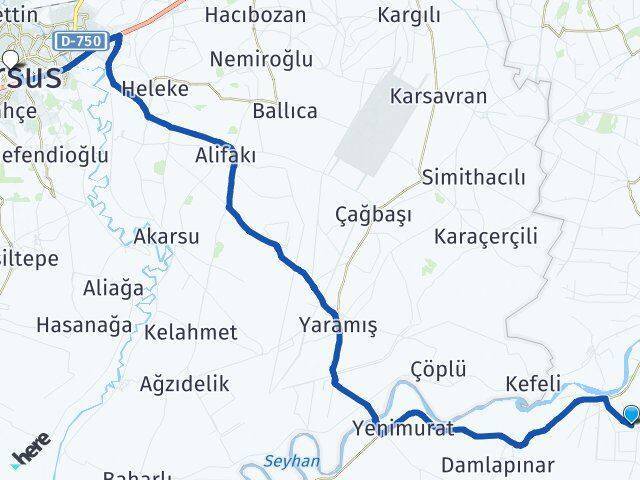 Gümüşyazı Tarsus Arası Kaç Km - Yol Tarifi