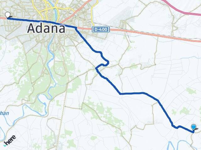 Herekli Adana Otogarı Arası Kaç Km - Yol Tarifi