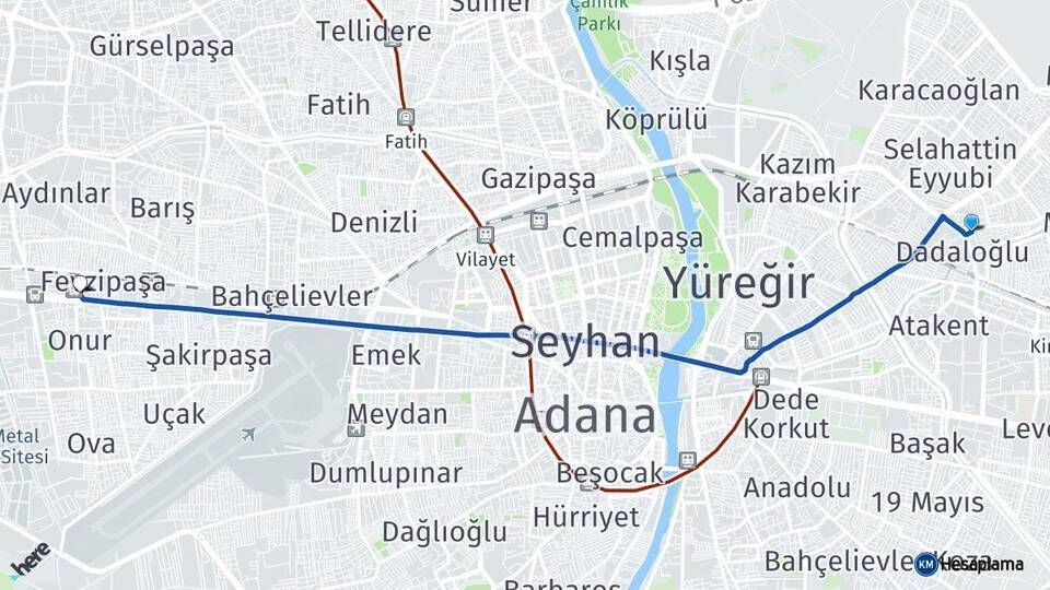 Kiremithane Adana Otogarı Arası Kaç Km - Yol Tarifi