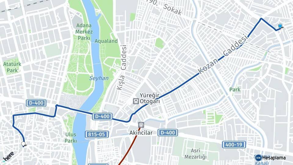 Kiremithane Adana Arası Kaç Km - Yol Tarifi