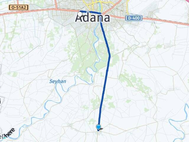 Solaklı Cumhuriyet Adana Havalimanı Arası Kaç Km - Yol Tarifi
