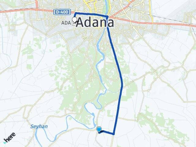Taşçı Adana Havalimanı Arası Kaç Km - Yol Tarifi