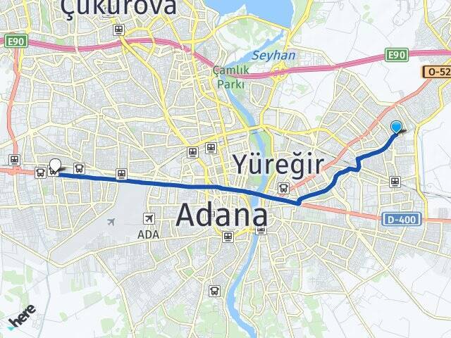 Ulubatlı Hasan Adana Otogarı Arası Kaç Km - Yol Tarifi