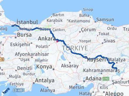 Adıyaman Avcılar İstanbul Arası Kaç Km - Yol Haritası