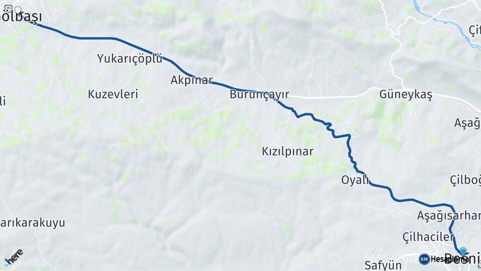Adıyaman Besni Gölbaşı Arası Kaç Km - Yol Haritası