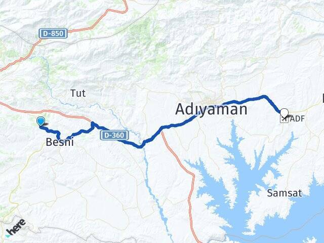 Oyalı Adıyaman Havalimanı Arası Kaç Km - Yol Tarifi