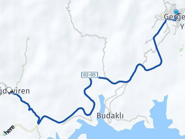 Adıyaman Gerger Dağdeviren Gerger Arası Kaç Km - Yol Haritası