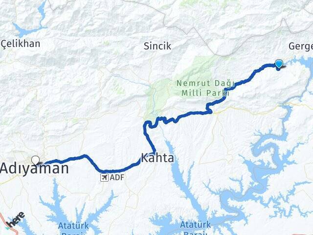 Kesertaş Adıyaman Otogarı Arası Kaç Km - Yol Tarifi
