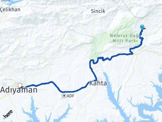 Kütüklü Adıyaman Otogarı Arası Kaç Km - Yol Tarifi