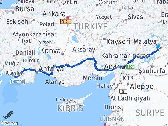 Ortaca Muğla Dalaman Havalimanı Arası Kaç Km - Yol Tarifi