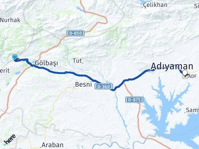 Savran Adıyaman Havalimanı Arası Kaç Km - Yol Tarifi