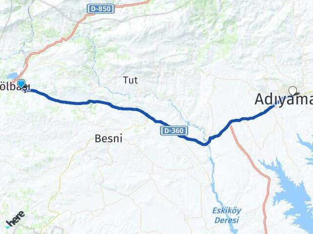 Yarbaşı Adıyaman Otogarı Arası Kaç Km - Yol Tarifi