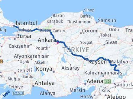 Adıyaman Kağıthane İstanbul Arası Kaç Km - Yol Haritası