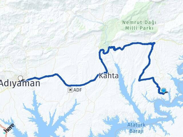 Aktaş Adıyaman Otogarı Arası Kaç Km - Yol Tarifi