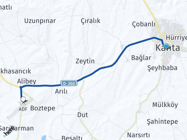 Atatürk Adıyaman Havalimanı Arası Kaç Km - Yol Tarifi