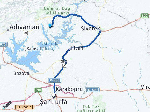 Göçeri Şanlıurfa Arası Kaç Km - Yol Tarifi
