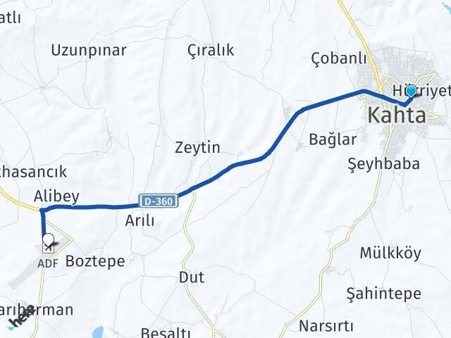 Menderes Adıyaman Havalimanı Arası Kaç Km - Yol Tarifi