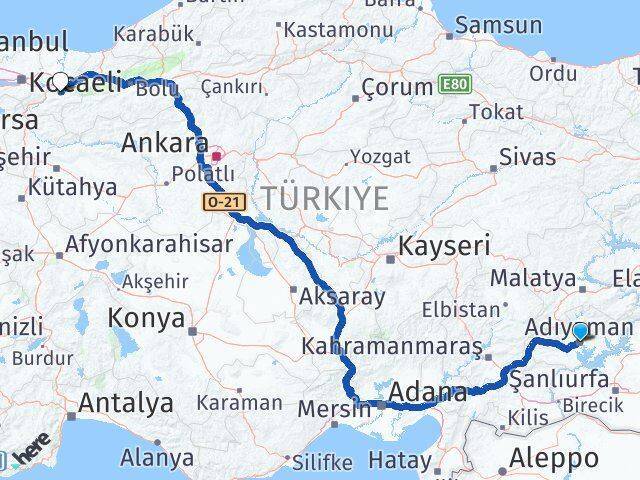 Adıyaman Karapürçek Arası Kaç Km - Yol Tarifi