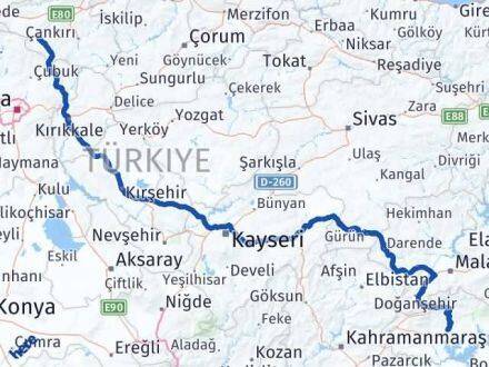 Adıyaman Orta Çankırı Arası Kaç Km - Yol Haritası