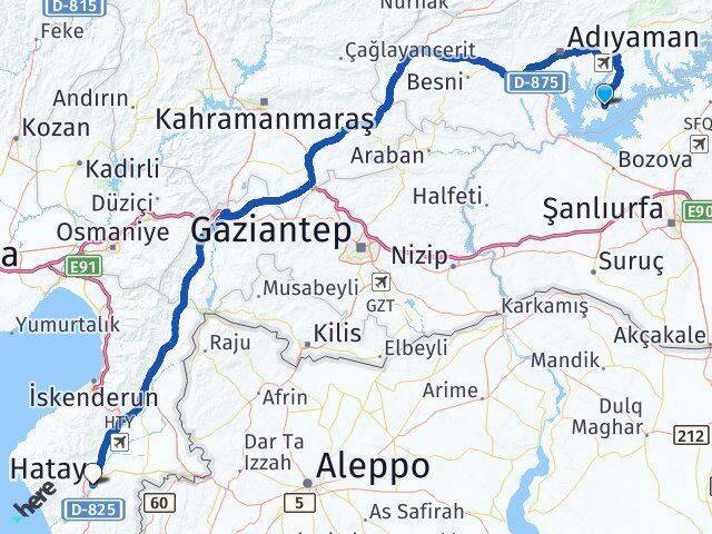 Samsat Hatay Arası Kaç Km - Yol Tarifi