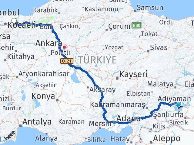 Samsat Sakarya Arası Kaç Km - Yol Tarifi