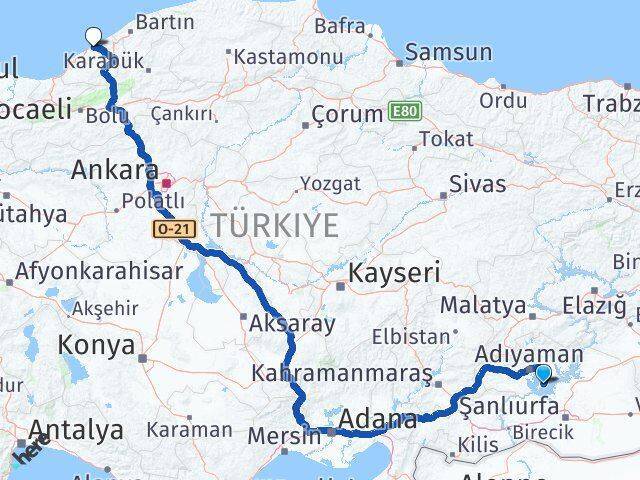 Samsat Zonguldak Arası Kaç Km - Yol Tarifi