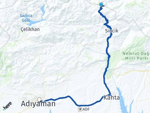 Arıkonak Adıyaman Otogarı Arası Kaç Km - Yol Tarifi
