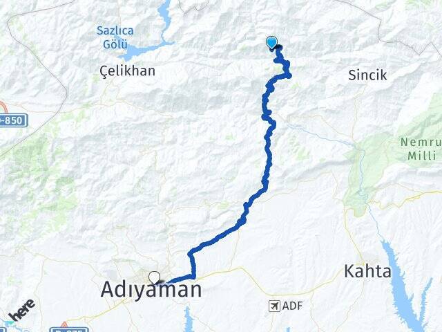 Hüseyinli Adıyaman Otogarı Arası Kaç Km - Yol Tarifi