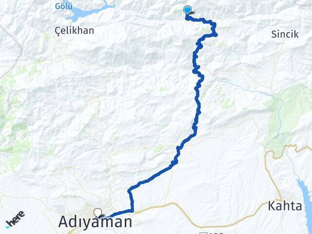 Şahinbeyler Adıyaman Otogarı Arası Kaç Km - Yol Tarifi