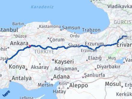 Afyonkarahisar Akyaka Kars Arası Kaç Km - Yol Haritası