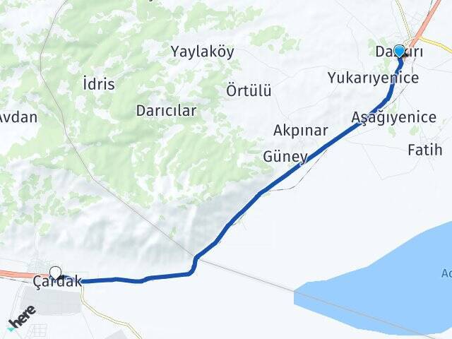 Barbaros Çardak Arası Kaç Km - Yol Tarifi